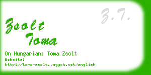 zsolt toma business card